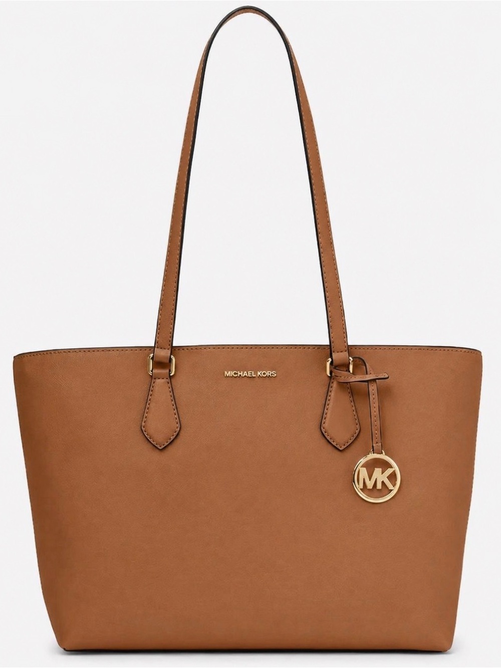New Michael Kors Sheila Large Tote Saffiano Vegan Faux Leather Luggage